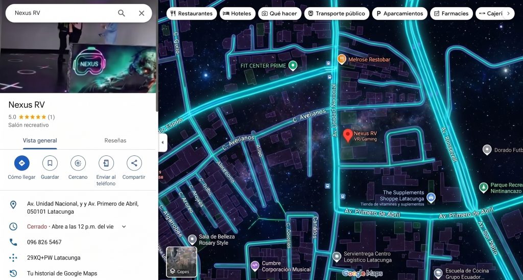 google maps nexus